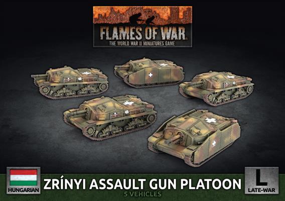 Flames of War: HBX03 Zrinyi Assault Gun Platoon (Plastic)