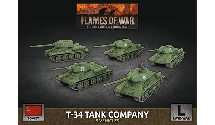 Flames of War: SBX66 T-34 Tank Company (Plastic)