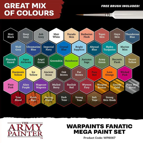 The Army Painter: Warpaints Fanatic Mega Paint Set