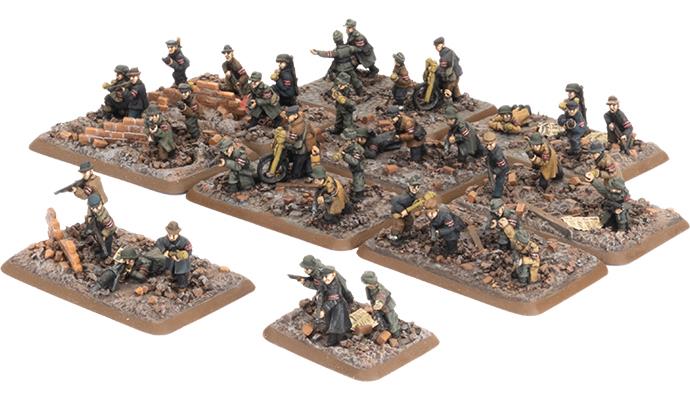 Flames of War: GE828 Volksturm Platoon (x38 Figs)