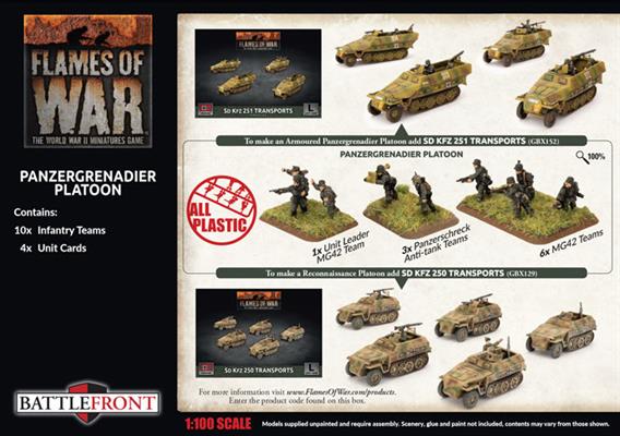 GBX169 Panzergrenadier Platoon (Plastic)