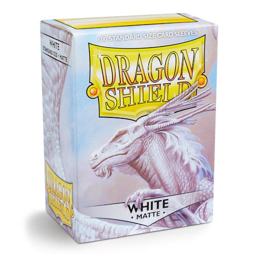 Dragon Shield: Matte Standard Size Sleeves 100pk White