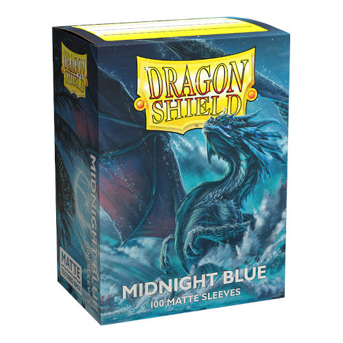 Dragon Shield: Matte Standard Size Sleeves 100pk Midnight Blue