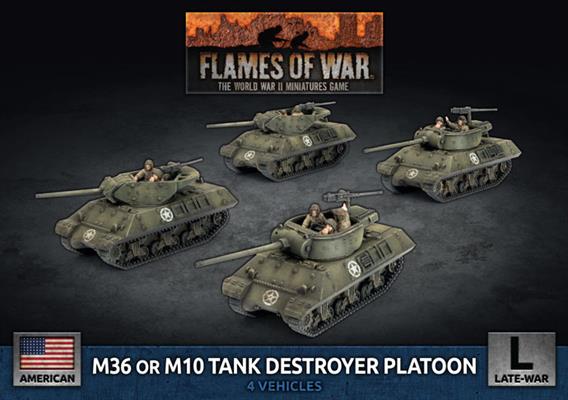UBX89 M36 and M10 Tank Destroyer Platoon (Plastic)