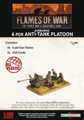 BBX51 Airborne 6pdr Anti-tank Platoon (Plastic)