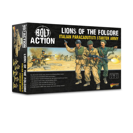 Bolt Action:  Lions of the Folgore - Italian Paracadutisti starter army