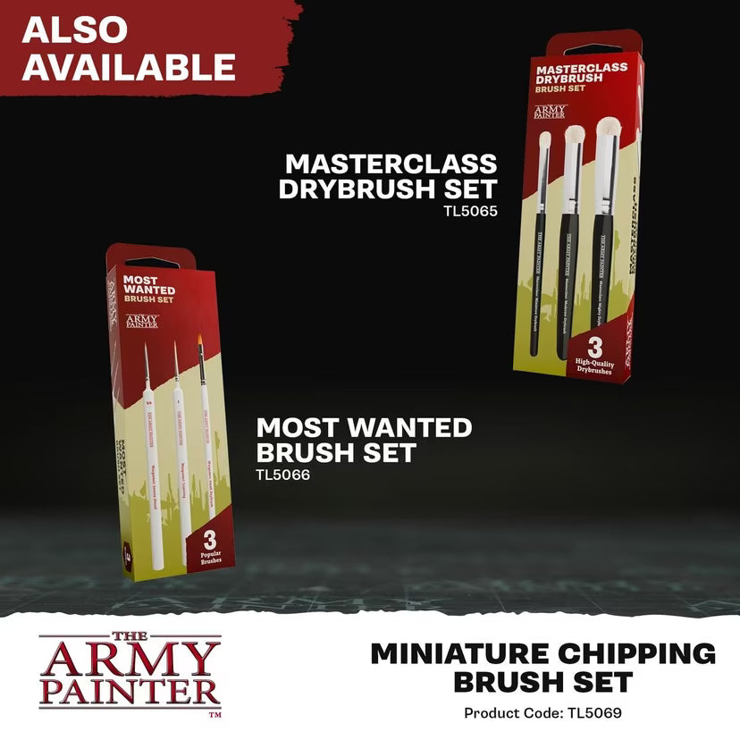 The Army Painter: Miniature Chipping Brush Set