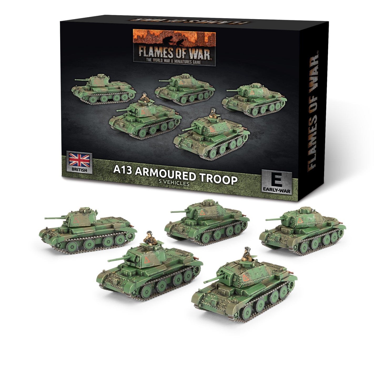 Flames of War: BBX84 A13 Cruiser Troop (x5 Plastic)