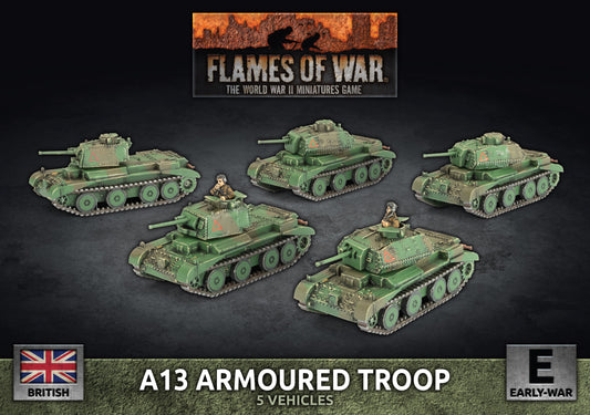 Flames of War: BBX84 A13 Cruiser Troop (x5 Plastic)