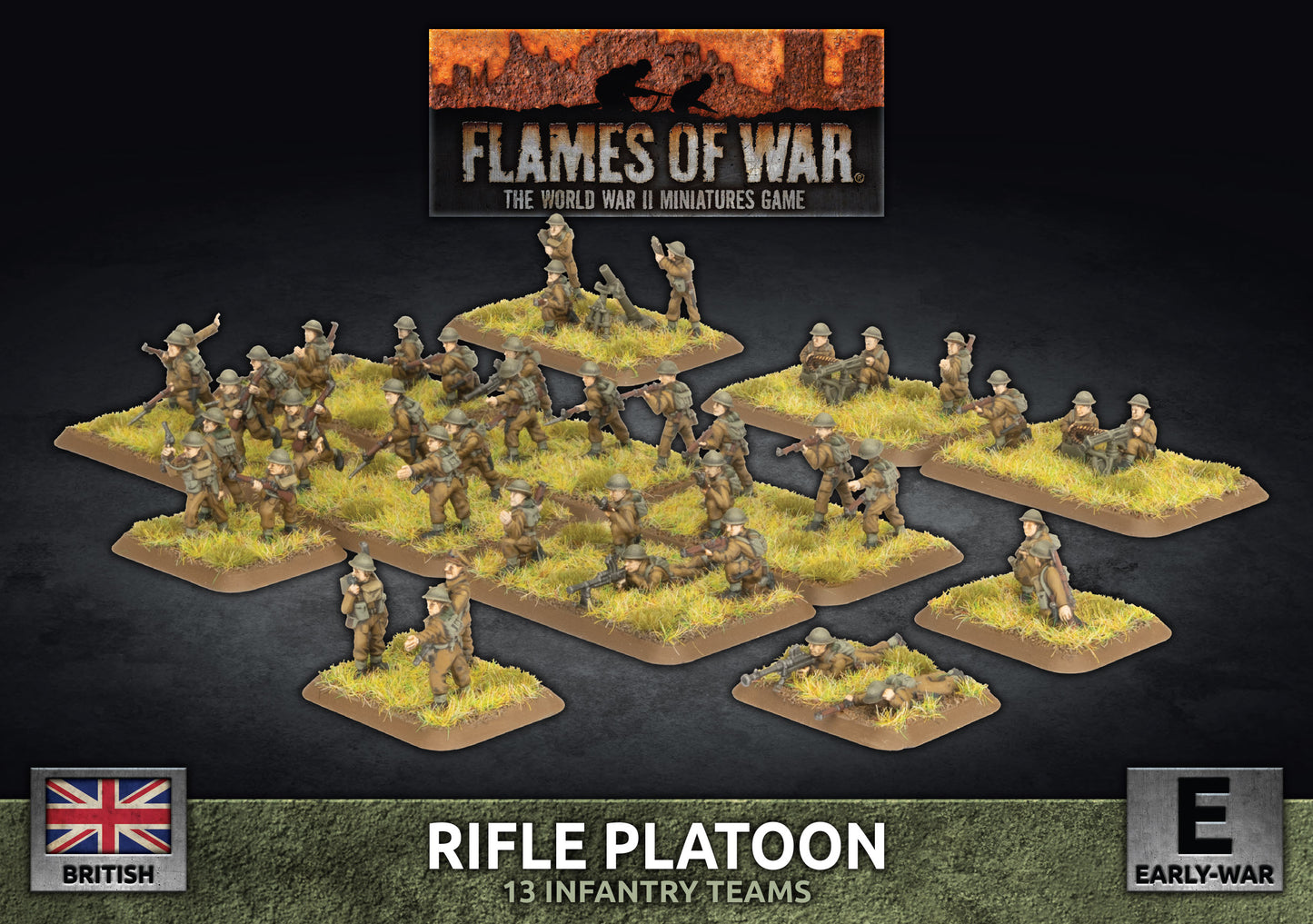 Flames of War: BBX85 BEF Rifle Platoon (Plastic)