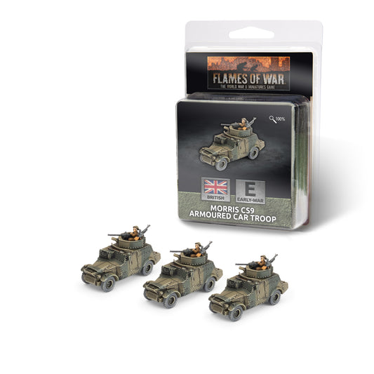 Flames of War: BR306 Morris CS9 Armoured Car Troop (x3)