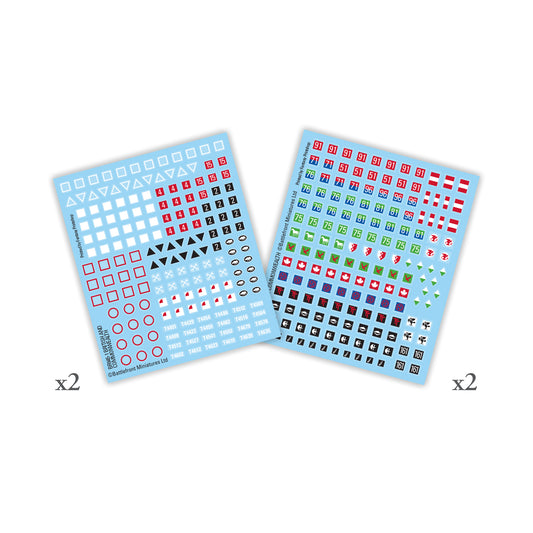 Flames of War: BR945 British and Commonwealth Decals (x4)