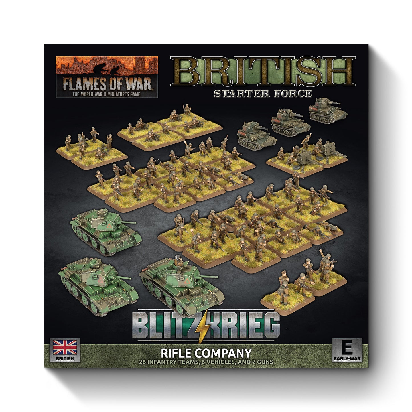 Flames of War: BRAB19 British Rifle Company (Plastic)
