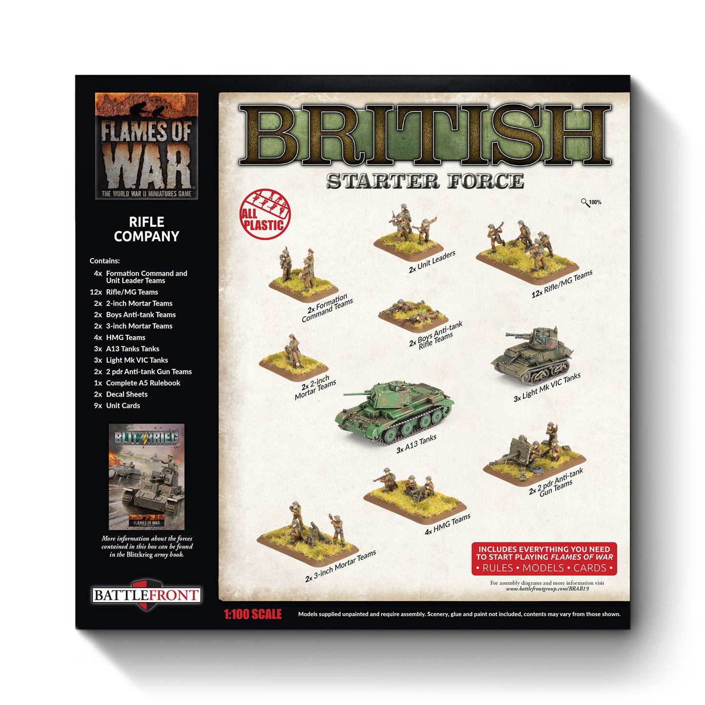 Flames of War: BRAB19 British Rifle Company (Plastic)