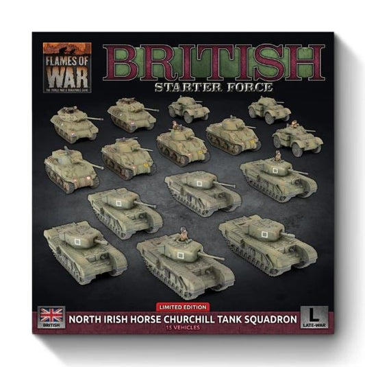 Flames of War: British Army Deal North Irish Horse Churchill Tank Squadron