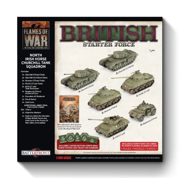 Flames of War: British Army Deal North Irish Horse Churchill Tank Squadron