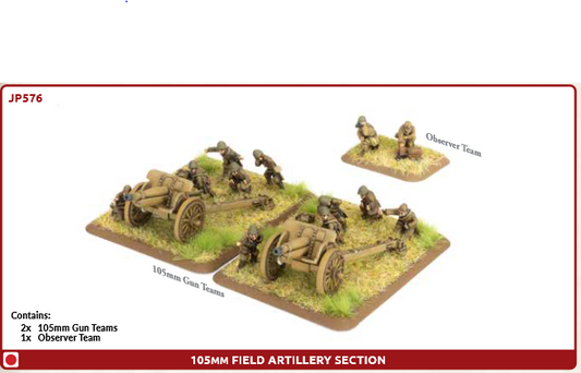 Flames of War: JP576 105mm Field Artillery Section (x2)