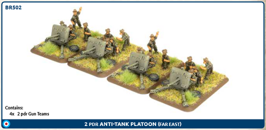 Flames of War: BR502	2pdr Anti-tank Platoon (Pacific) (x2)