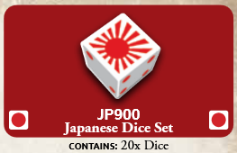 Flames of War: JP900 Japanese MW Dice (x20)