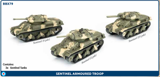 Flames of War: BBX79	Sentinel Tank Platoon (x3)