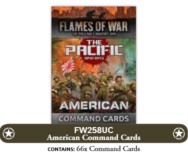 Flames of War: FW258UC American MW Command Card Pack (x63)