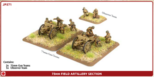 Flames of War: JP571 75mm Field Artillery Section (x2)