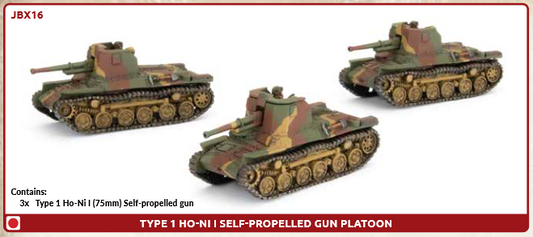 Flames of War: JBX16 Type 1 Ho-Ni 1 SPG Platoon (x3)