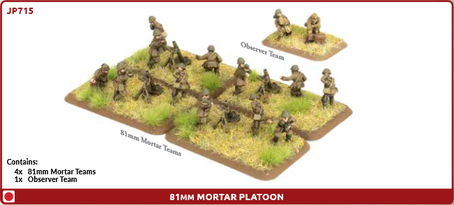 Flames of War: JP715	81mm Mortar Platoon (x4)