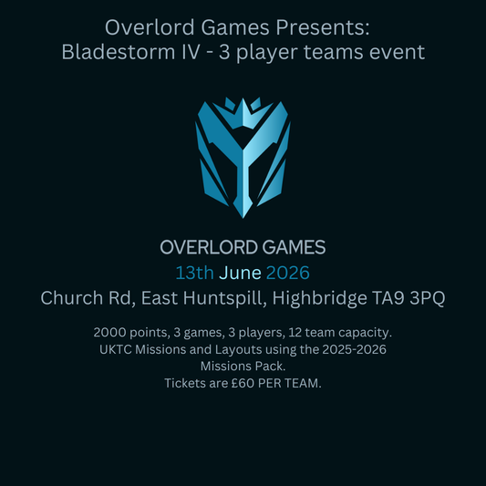 Bladestorm IV - 2000 Points 40k 3 player Team Tournament