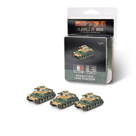 Flames of War: FR031 Renault R-35 Tank Platoon (x3)