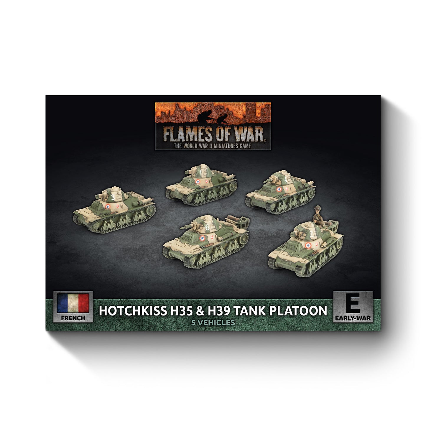 Flames of War: FRX09 H35 / H39 Hotchkiss Tank Platoon (x5 Plastic)