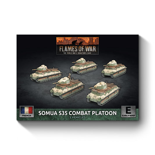 Flames of War: FRX10 S-35 Somua Tank Platoon (x5 Plastic)