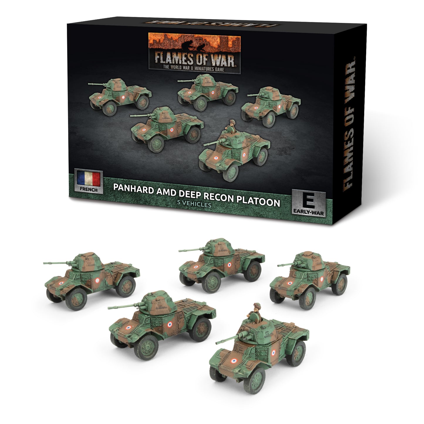 Flames of War: FRX12 Panhard AMD Deep Recon Platoon (x5)