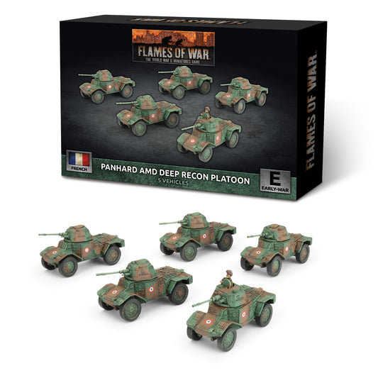 Flames of War: FRX12 Panhard AMD Deep Recon Platoon (x5)