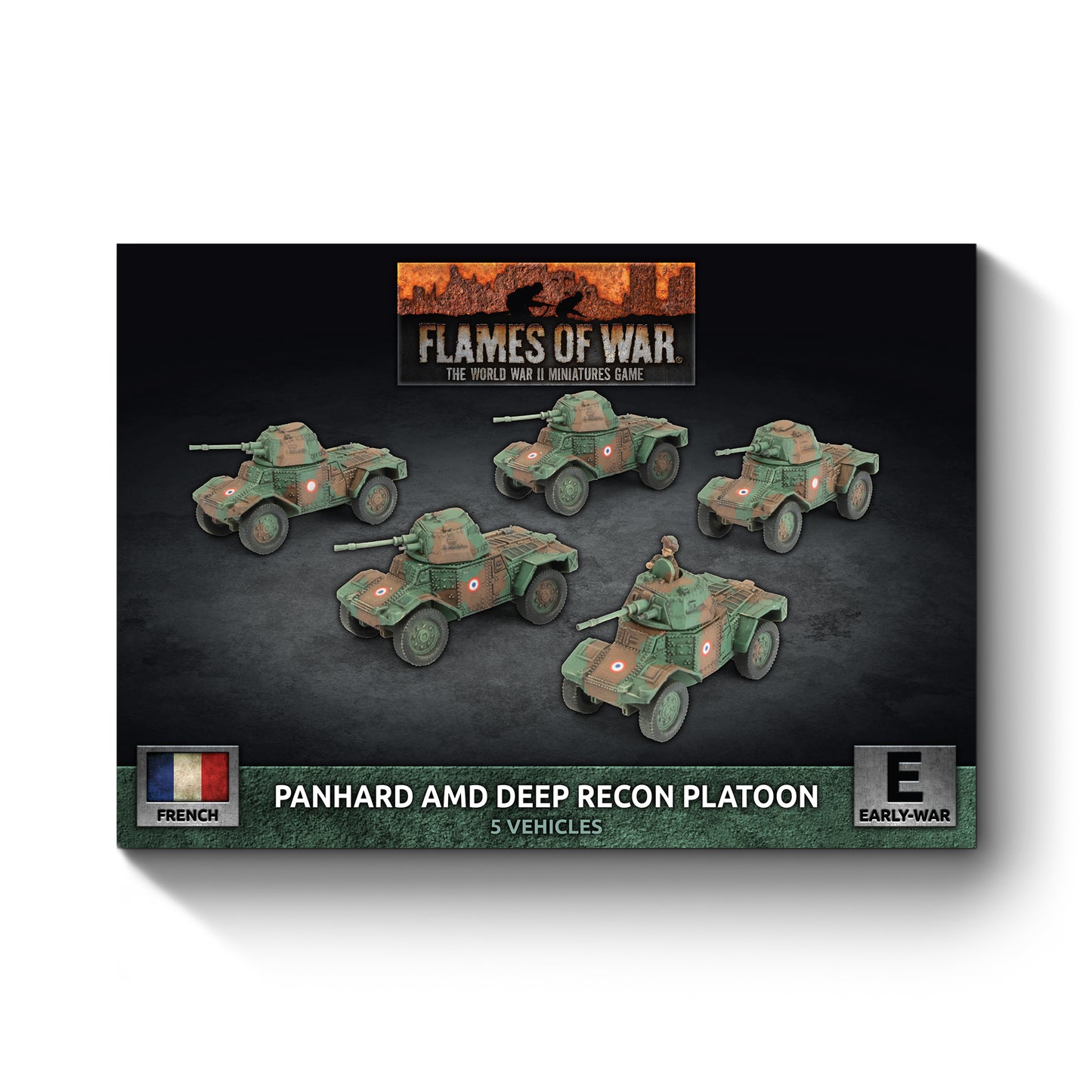 Flames of War: FRX12 Panhard AMD Deep Recon Platoon (x5)