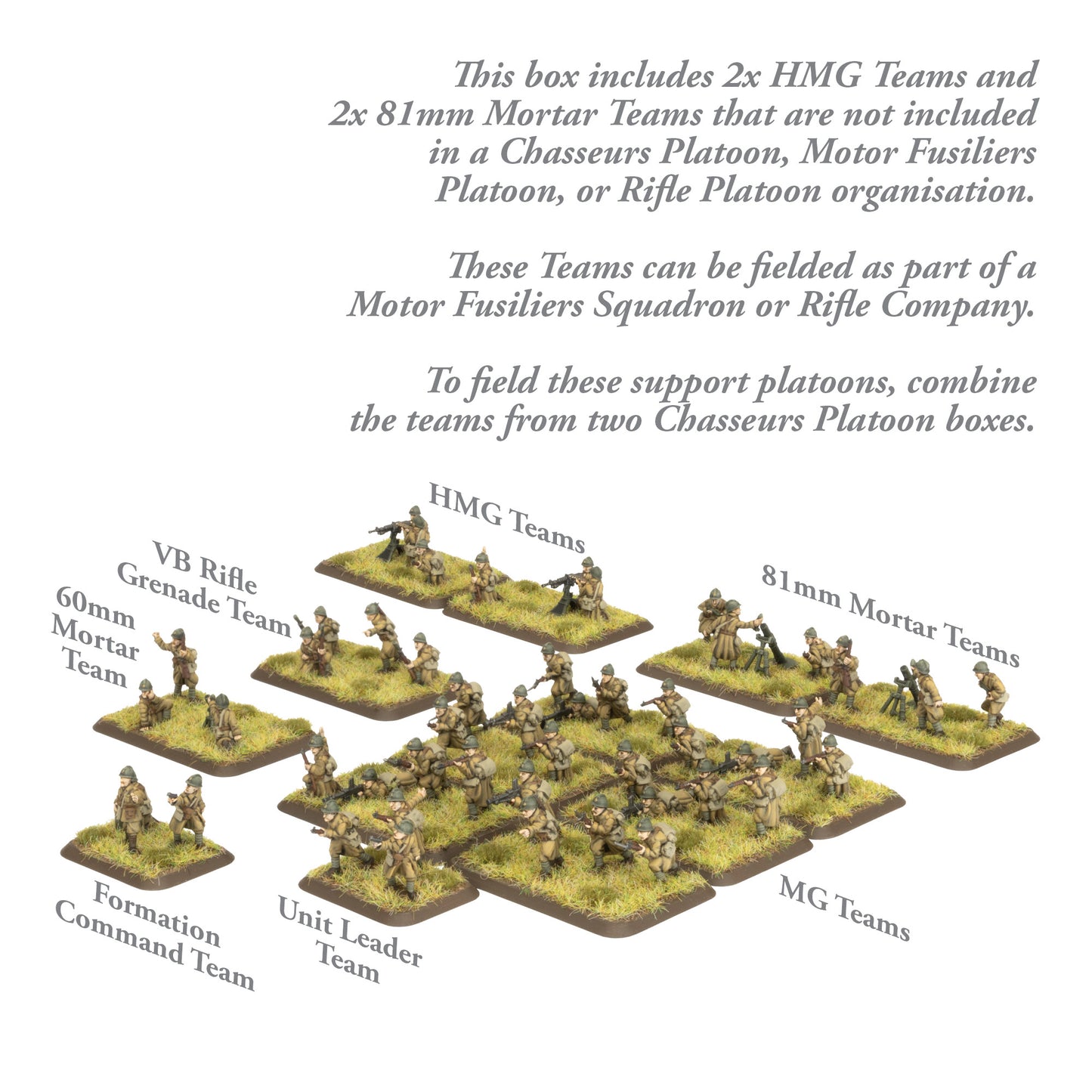 Flames of War: FRX13 Chasseurs Platoon (Plastic)