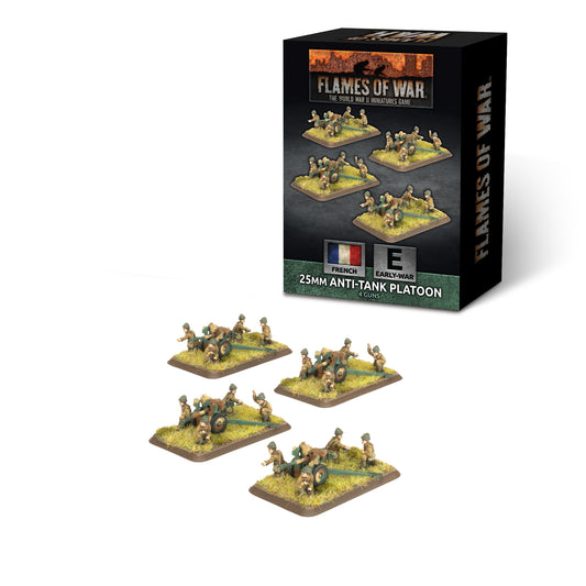 Flames of War: FRX14 Hotchkiss 25mm Anti-tank Platoon (x4 guns)