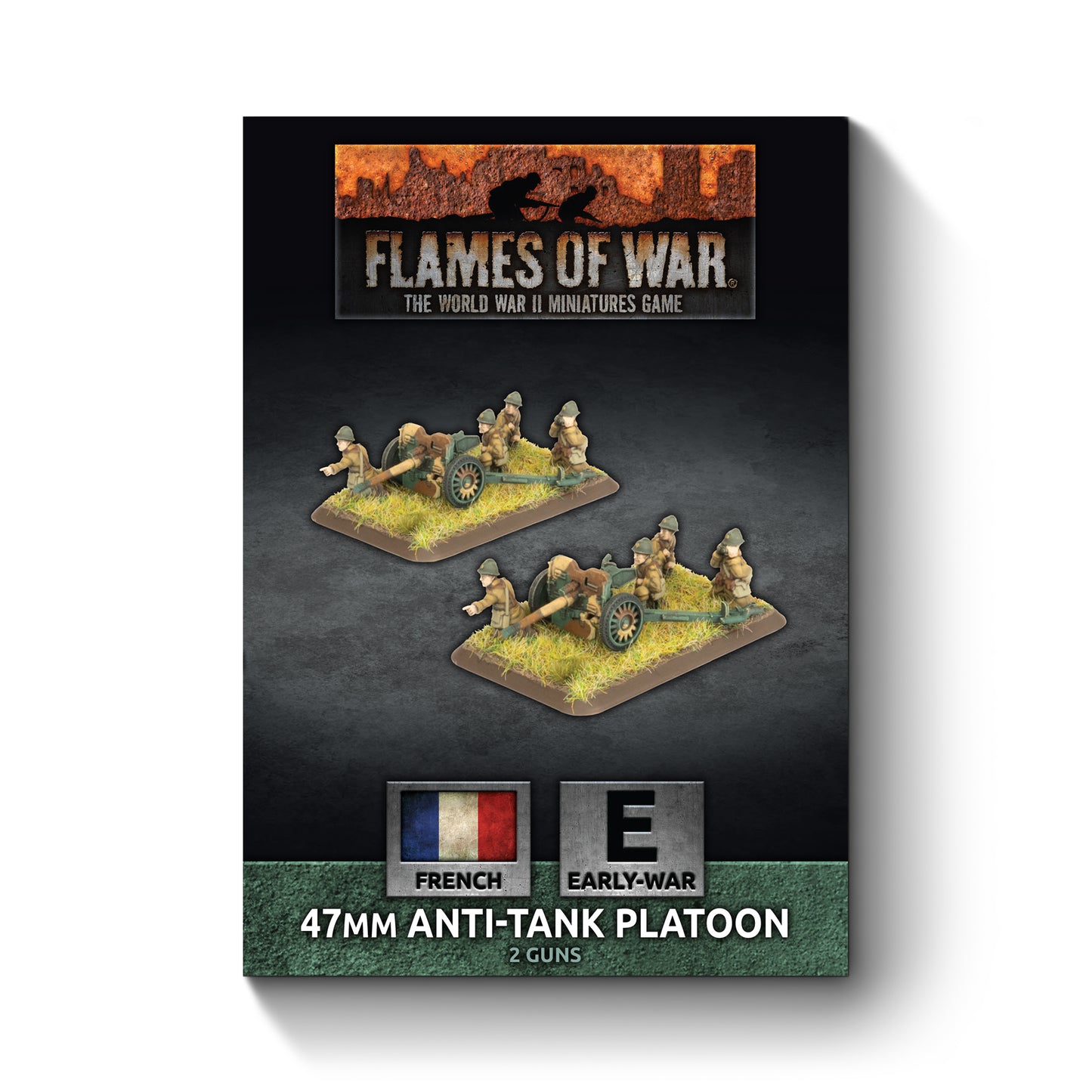 Flames of War: FRX15 APX 47mm mle 1937 Anti-tank Platoon (x2 guns)