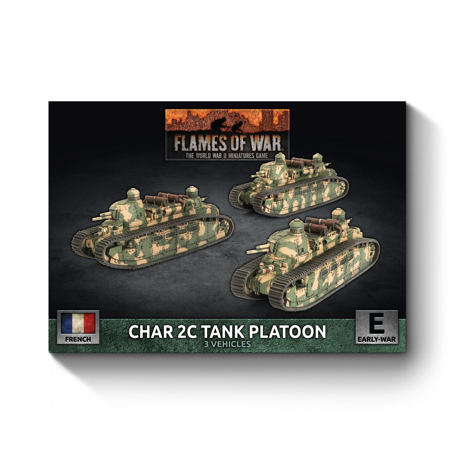 Flames of War: FRX17 Char 2C Tank Platoon (x3)