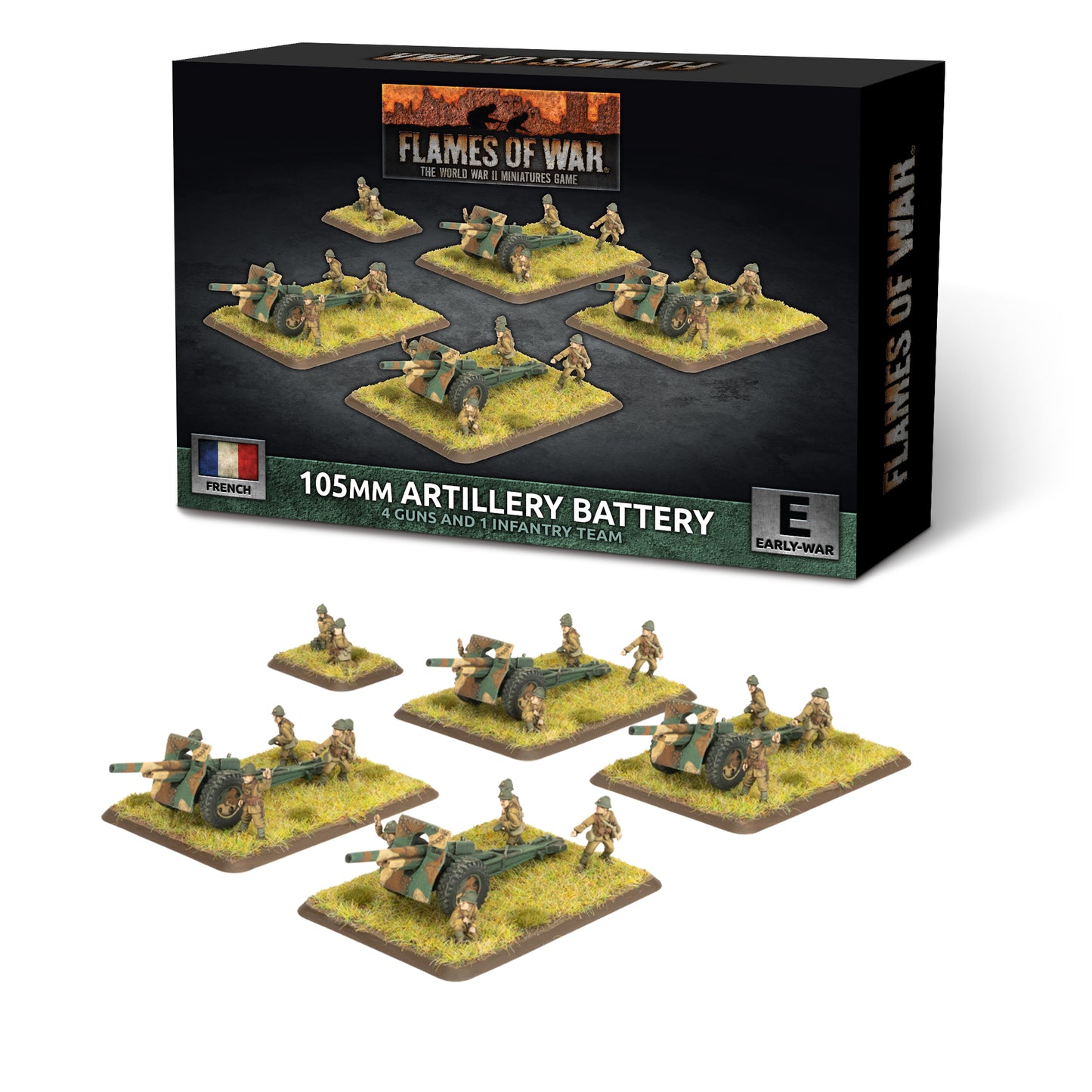 Flames of War: FRX21 105mm Artillery Battery (x4 guns)