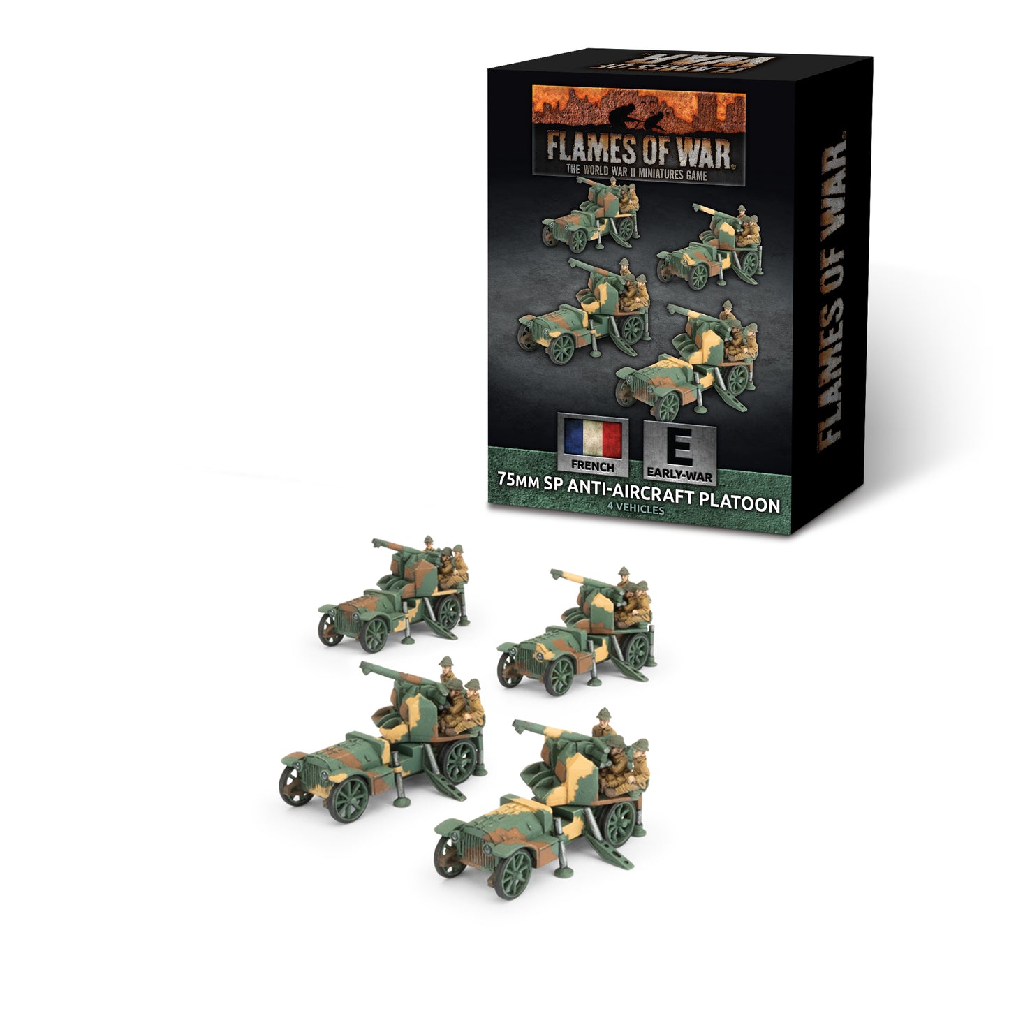 Flames of War: FRX22 75mm SP AA Platoon (x4)