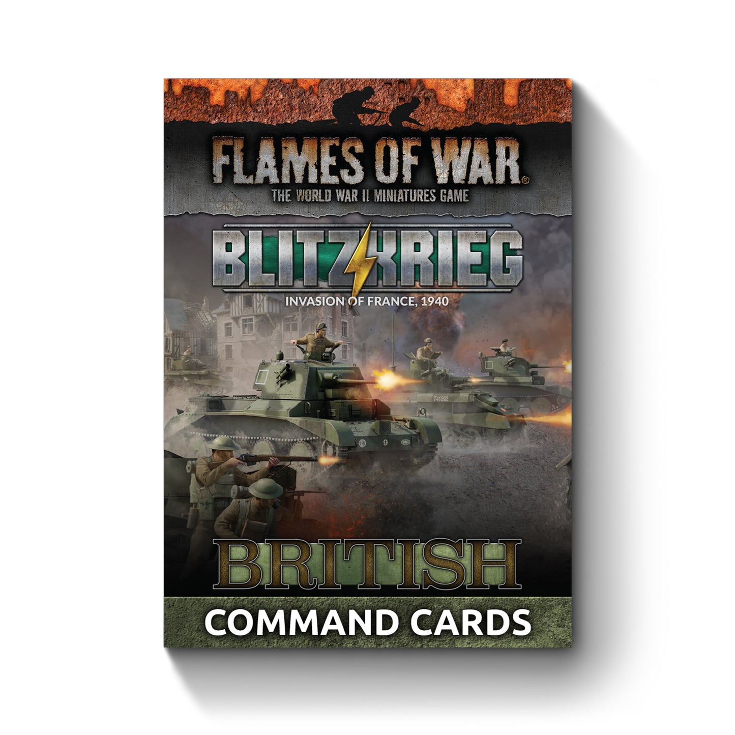 Flames of War: FW281BC Blitzkrieg British Command Cards (x27 Cards) - Limited Edition