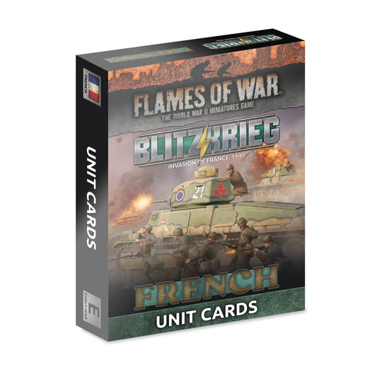 Flames of War: FW281FU Blitzkrieg French Unit Cards (x41 Cards) - Limited Edition