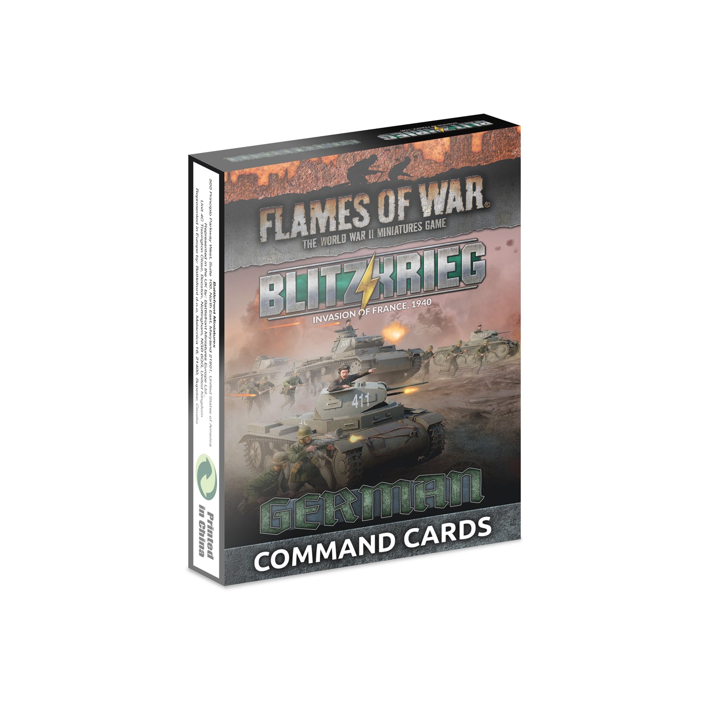 Flames of War: FW281GC Blitzkrieg German Command Cards (x39 cards) - Limited Edition