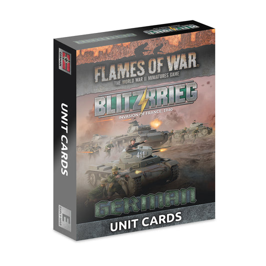 Flames of War: FW281GU Blitzkrieg German Unit Cards (x42 cards) - Limited Edition