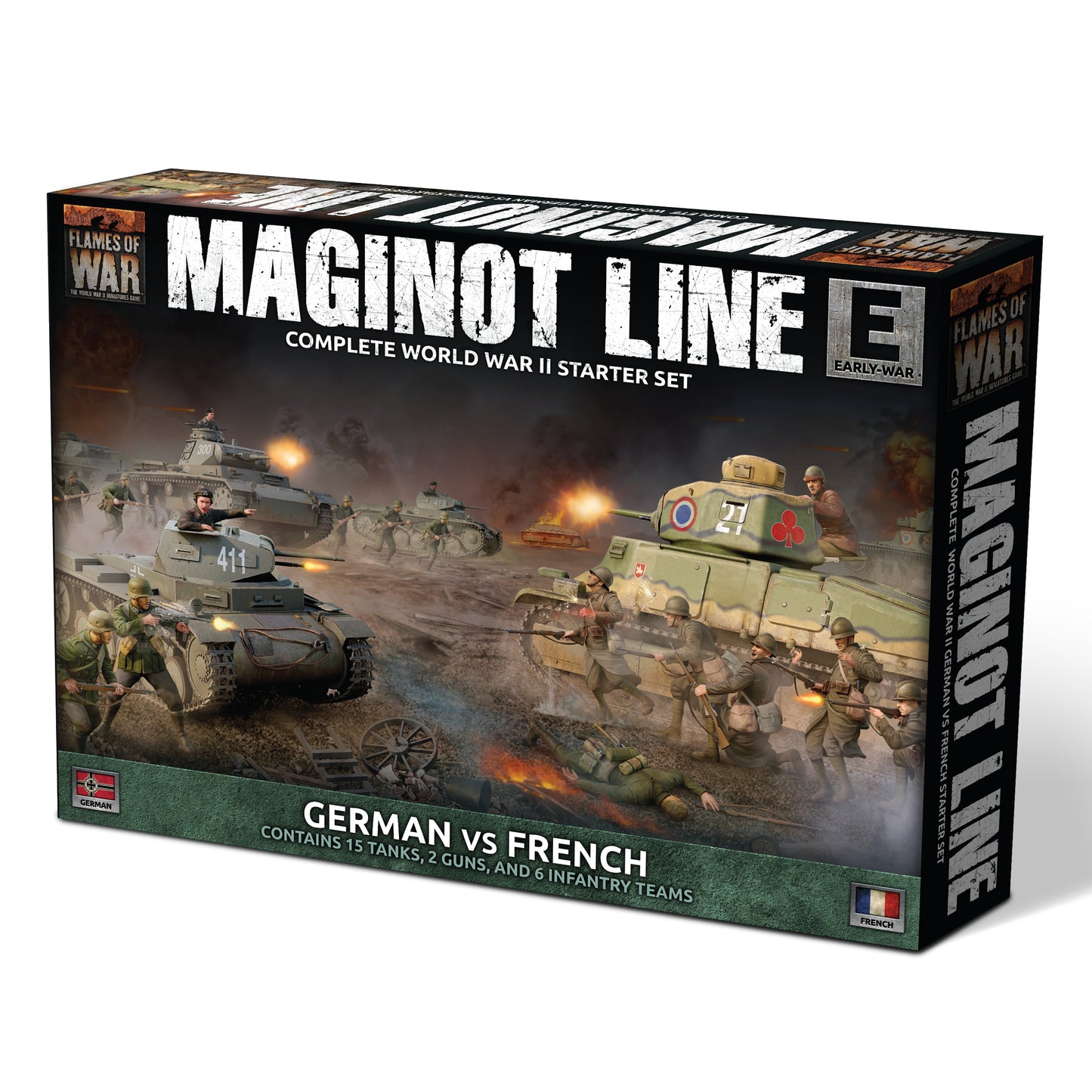 Flames of War: FWBX17 Maginot Line - German vs French Starter Set (Plastic)