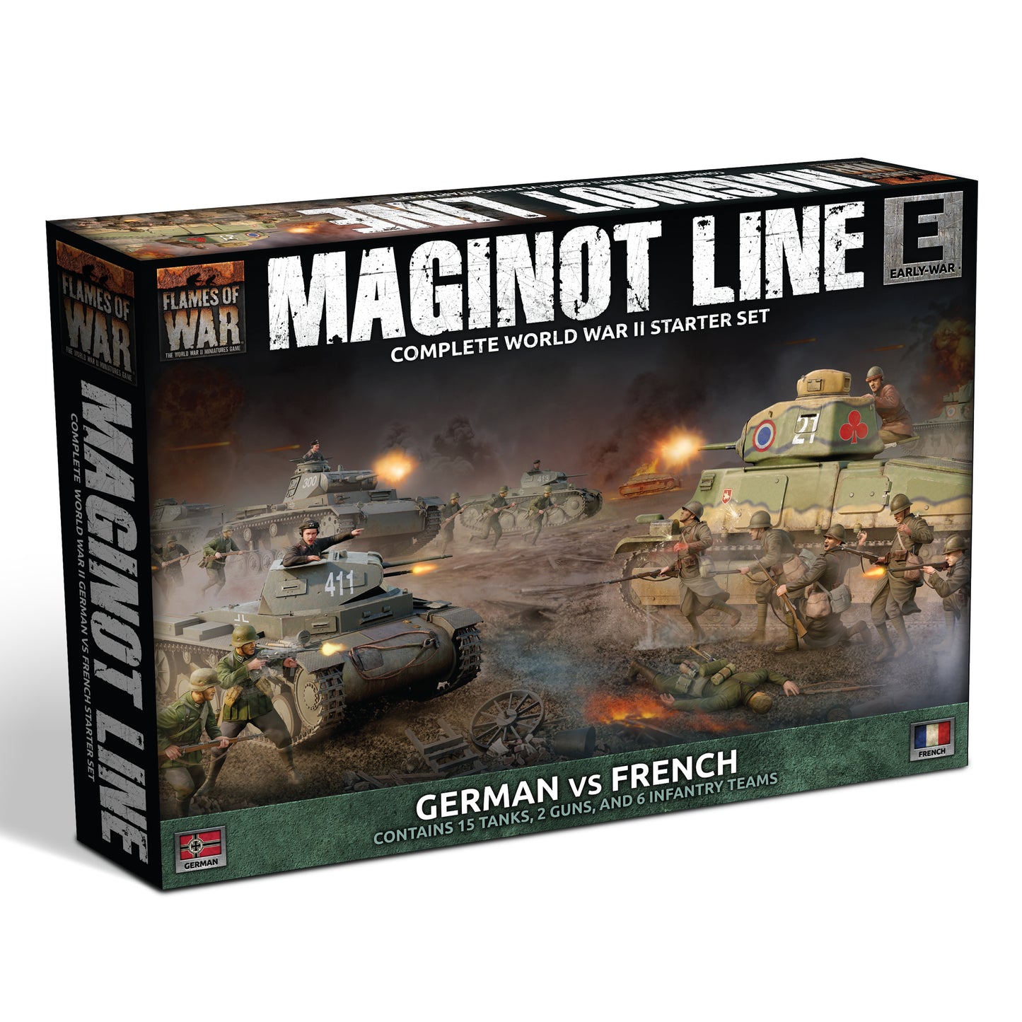 Flames of War: FWBX17 Maginot Line - German vs French Starter Set (Plastic)
