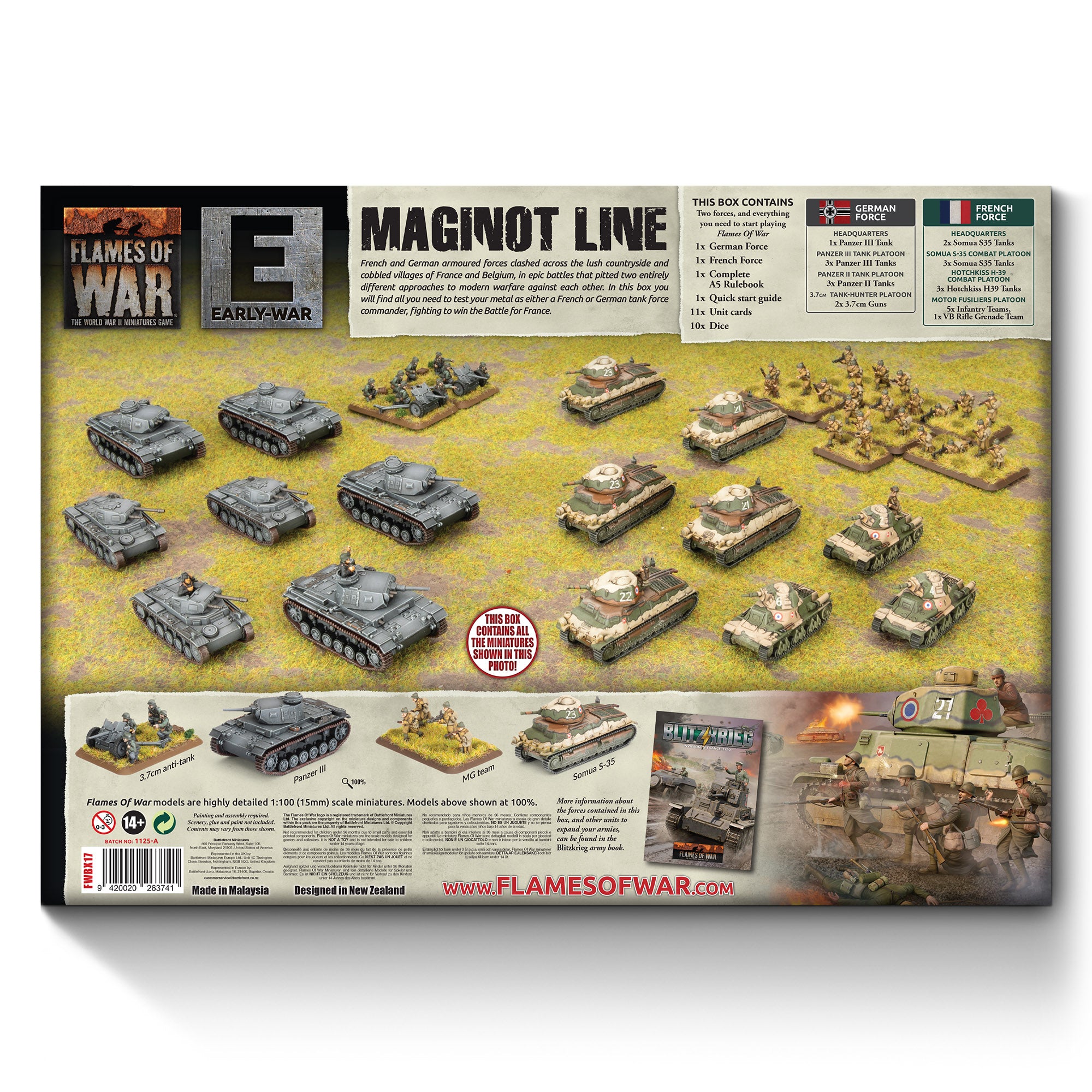 Flames of War: FWBX17 Maginot Line - German vs French Starter Set