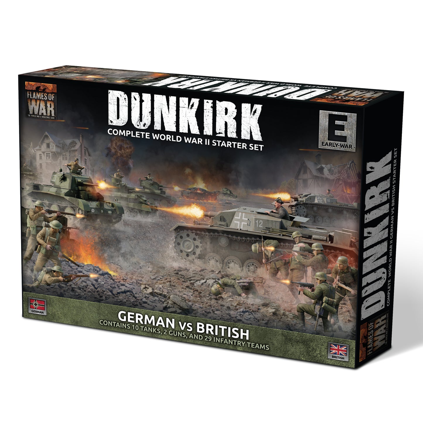 Flames of War: FWBX18 Dunkirk - British vs German Starter Set (Plastic)