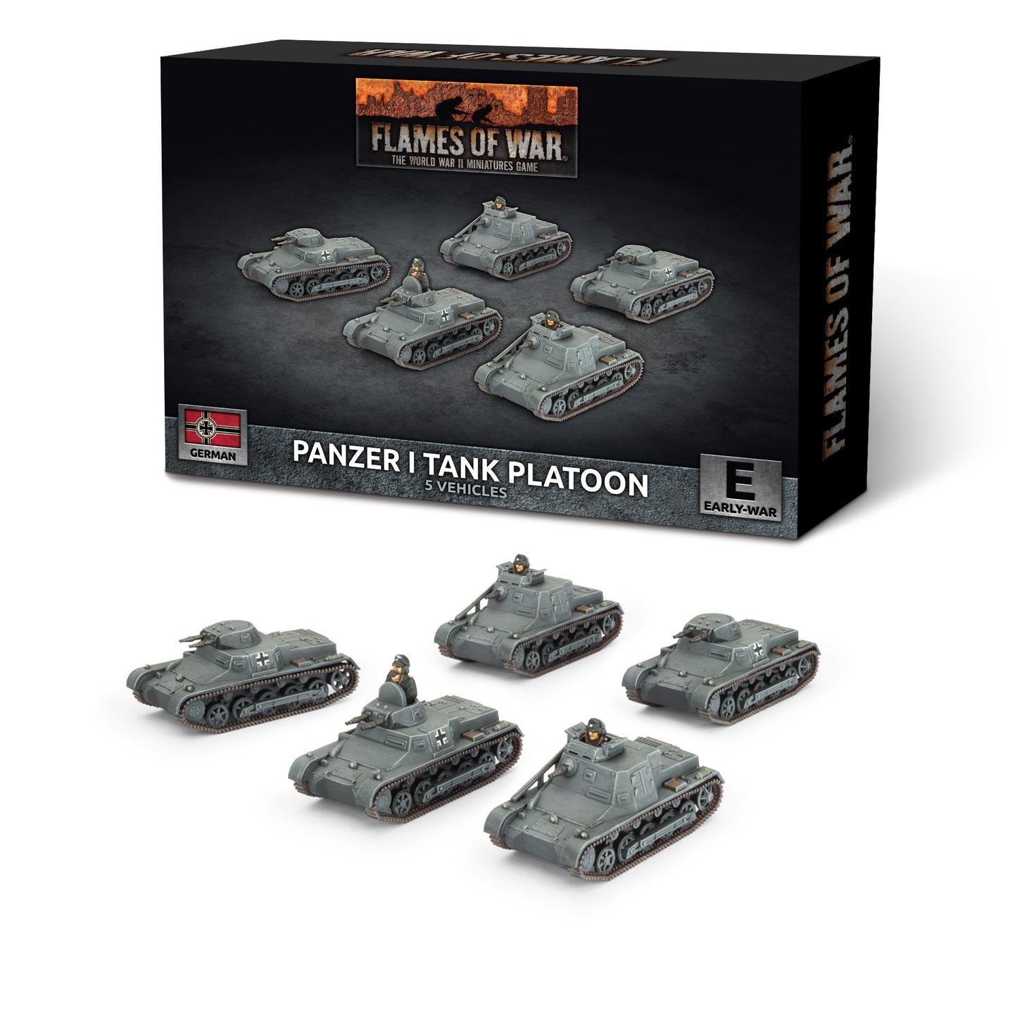 Flames of War: GBX196 Panzer I Platoon (x5 Plastic)